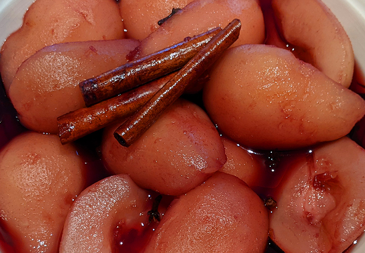 Pears in Wine